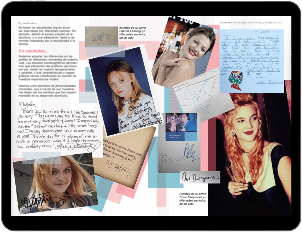 Tablet con la revista digital maquetada por Agencia Contundente