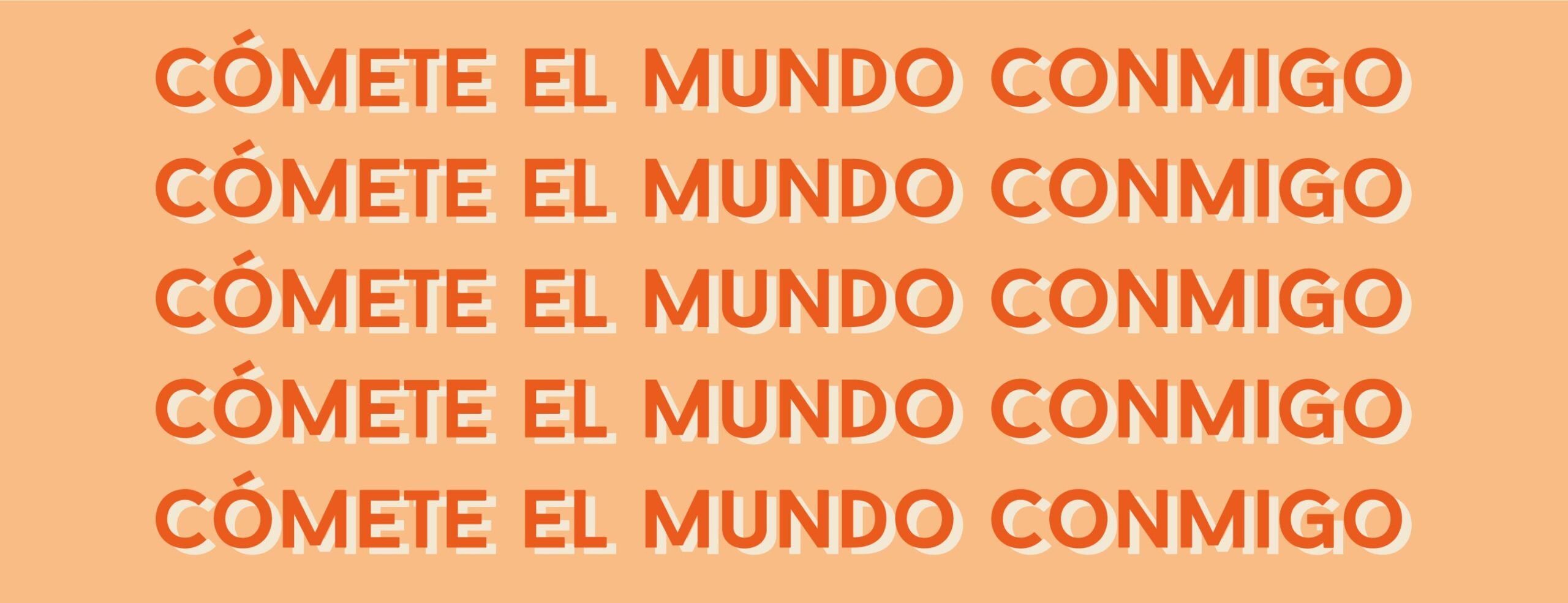 Banner del diseño de la identidad corporativa con tipografía de "Mi mundo foodie" realizado por Agencia Contundente