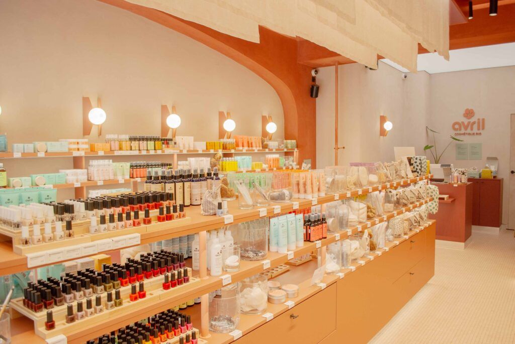 Tienda Avril Cosmetique Madrid fotografía interior