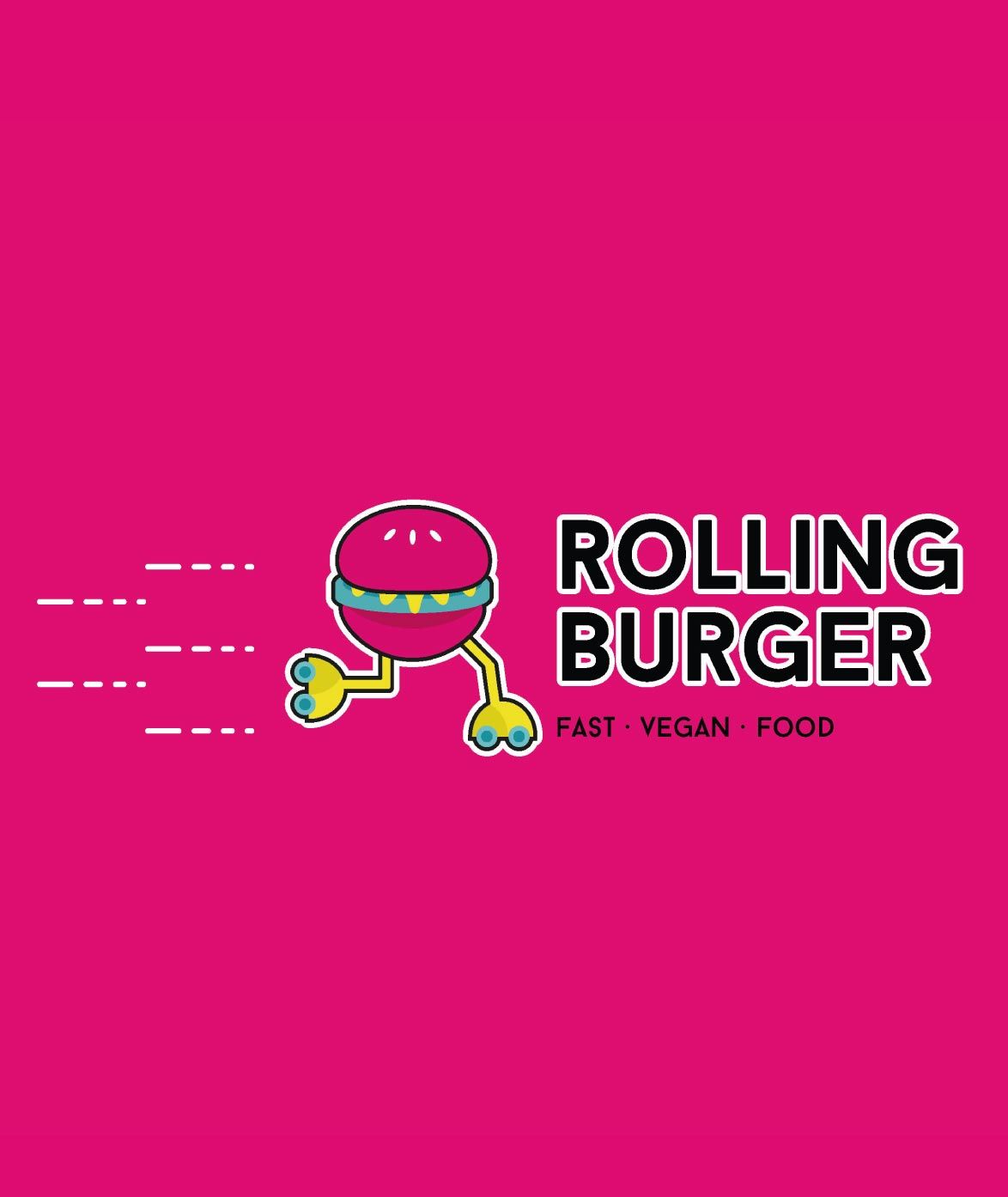 Logo de Rolling Burger diseñado por Agencia Contundente