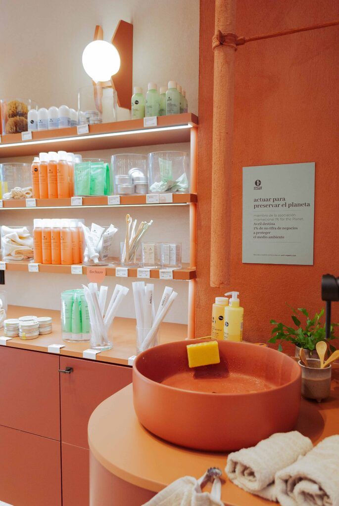 Tienda Avril Cosmetique Madrid fotografía interior