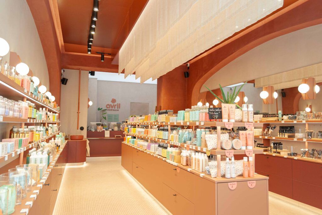 Tienda Avril Cosmetique Madrid fotografía interior