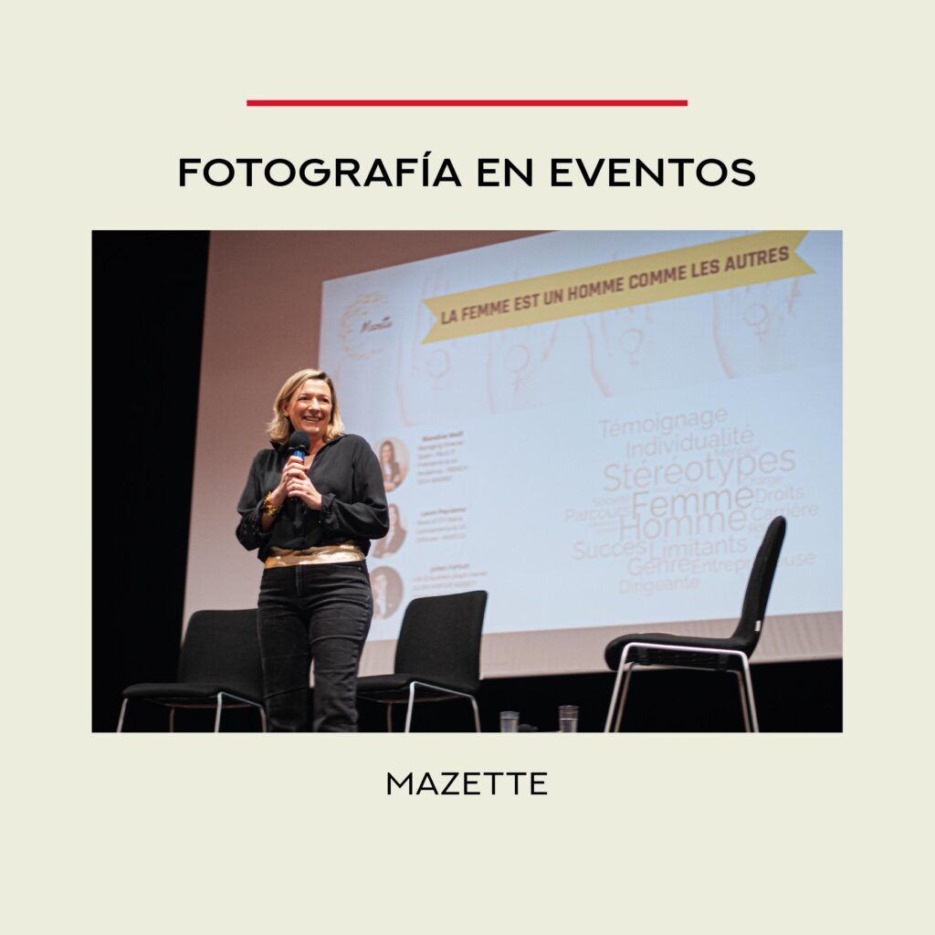Fotografía realizada por Agencia Contundente en evento en salón de actos Mazette