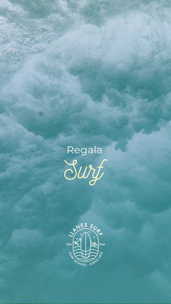 Highlight y storie de instagram diseño de tabla de surf navideña