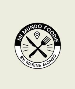 Logo de mi mundo foodie diseñado por Agencia Contundente