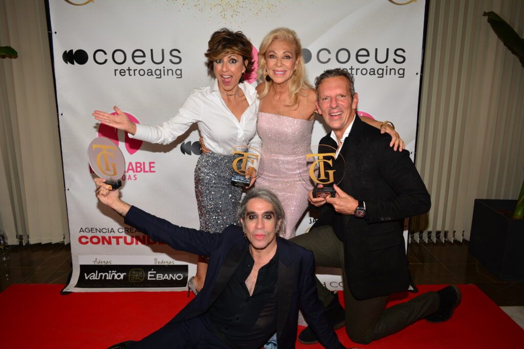 Jenny Llada junto a Mario Vaquerizo, Sonsoles Onega y Joaquin Prat